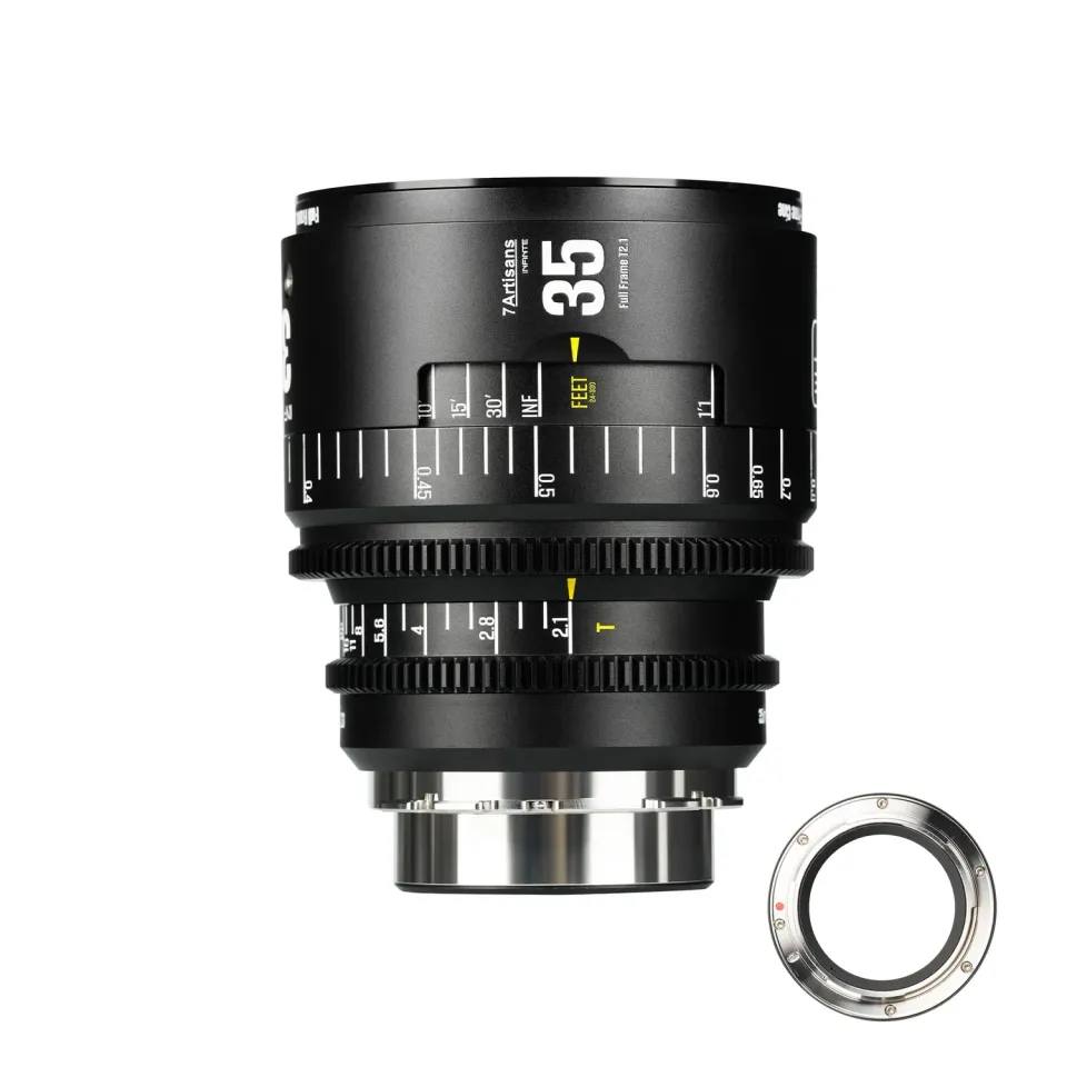 7Artisans Infinte 35mm T2.1 objectif cinéma PL noir plein format