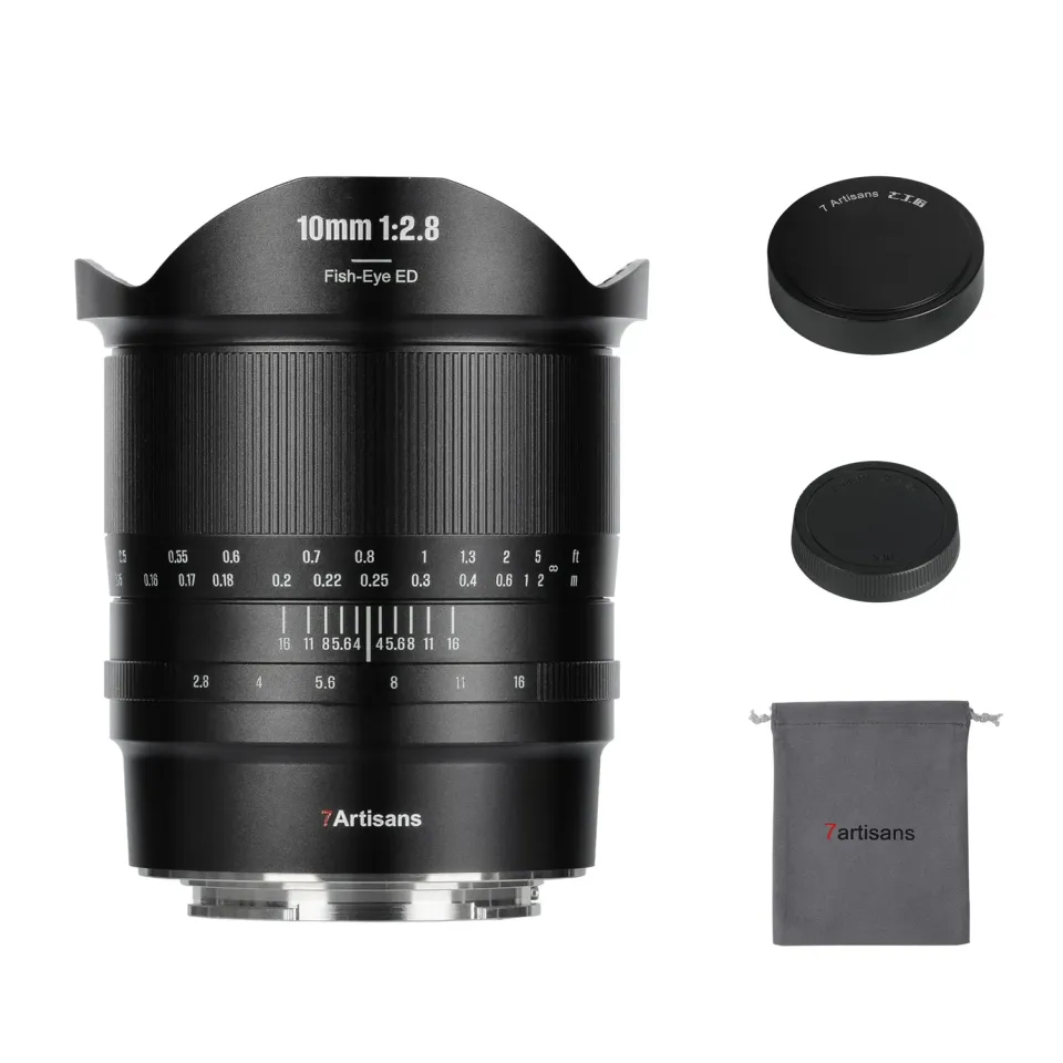 7Artisans 10mm F2.8 II objectif fisheye monture L