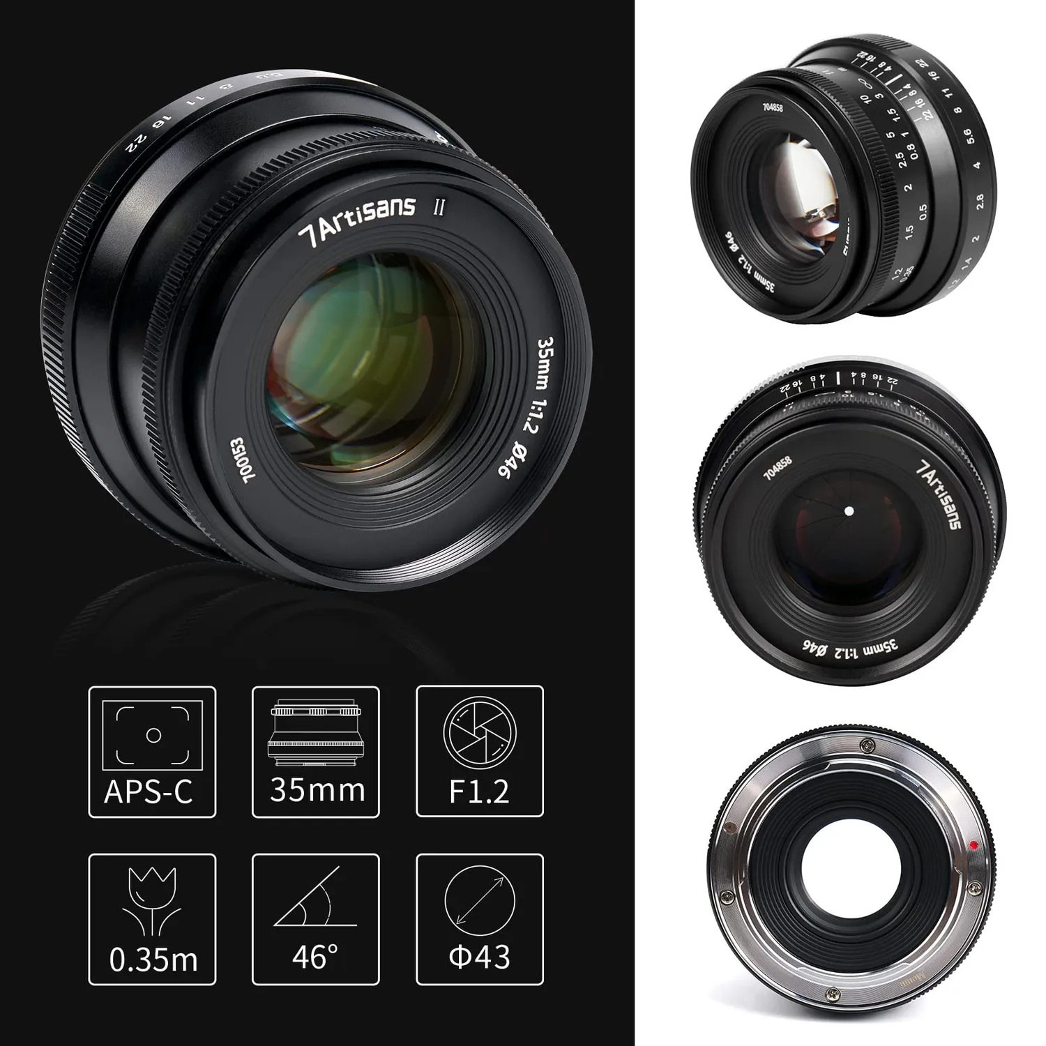 7Artisans 35mm F1.2 II objectif Fuji X APS-C portrait