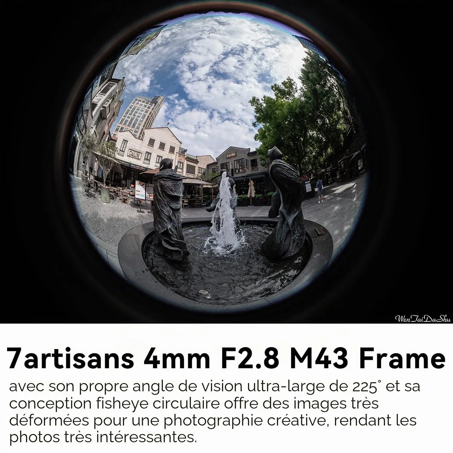 7Artisans 4mm F2.8 objectif fisheye Sony E circulaire