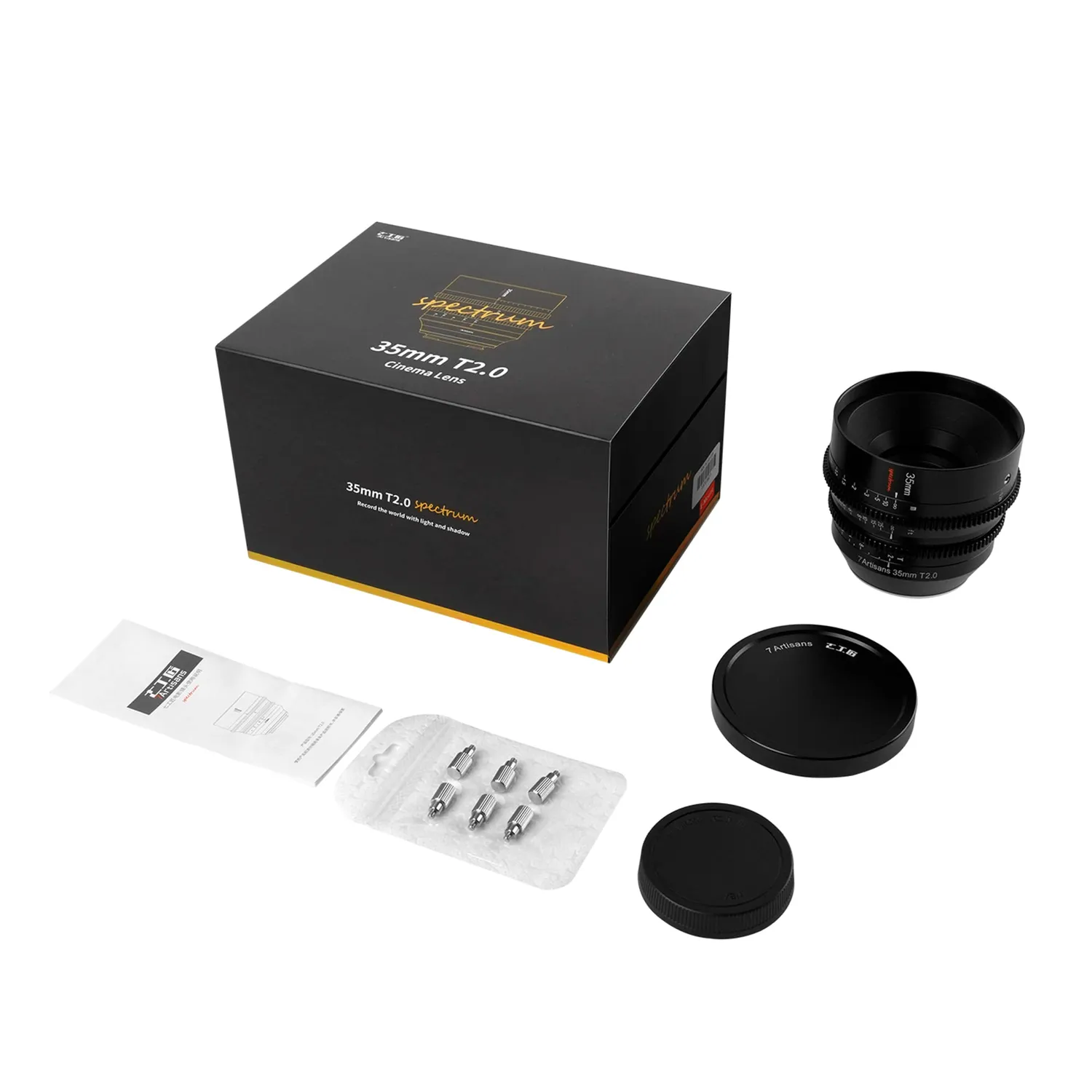 7Artisans Spectrum 35mm T2.0 objectif cinema monture L