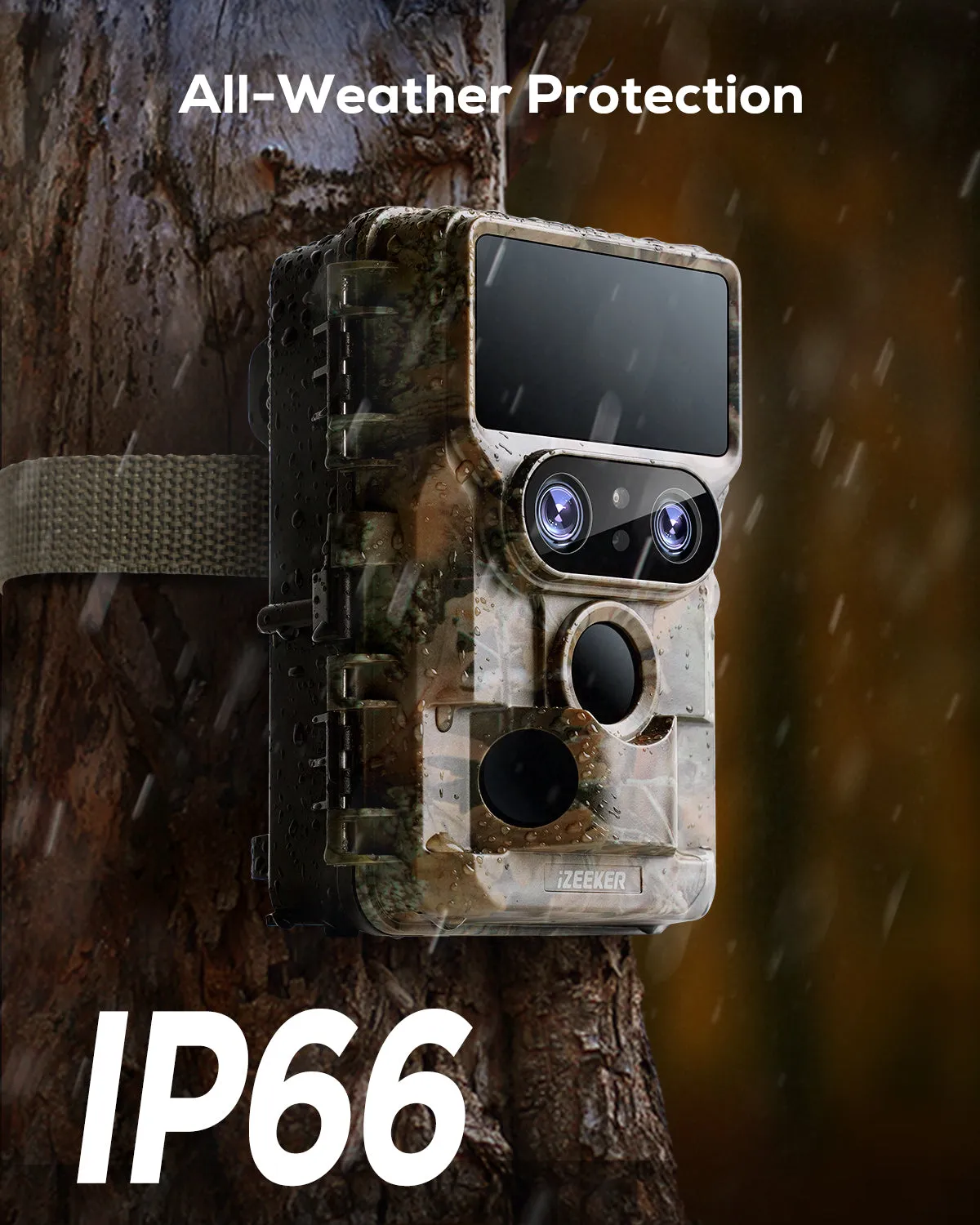 iZeeker iG600 caméra de chasse 4K double objectif