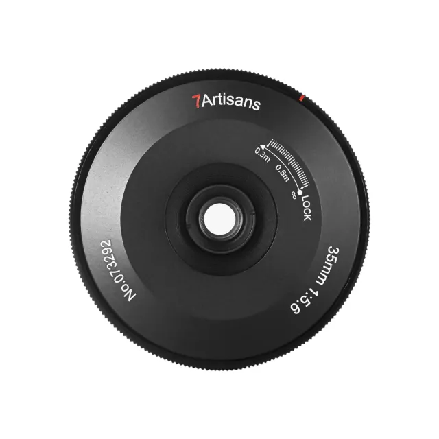 7Artisans 35mm F5.6 objectif Sony E pancake capuchon