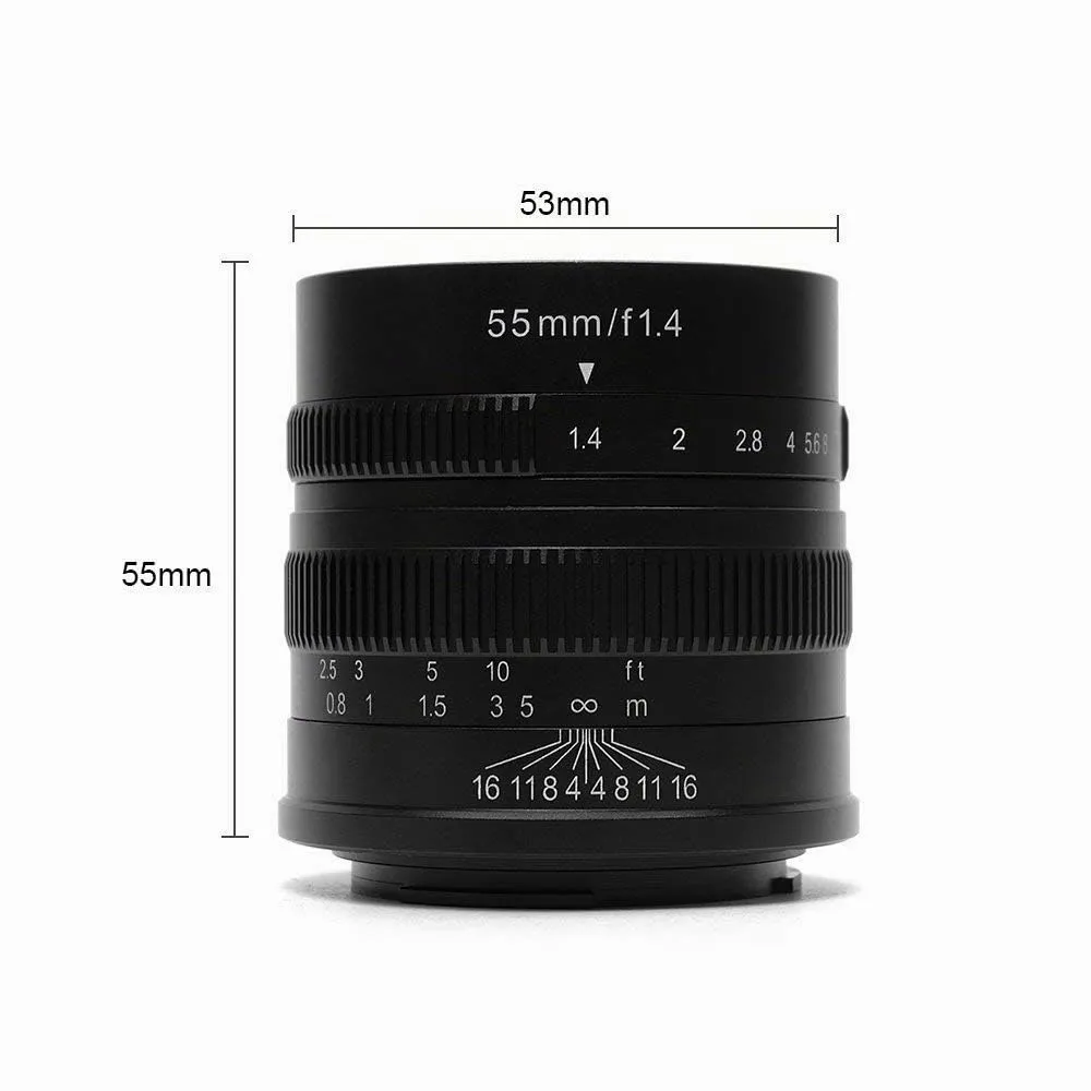 7Artisans 55mm F1.4 objectif Canon M APS-C portrait
