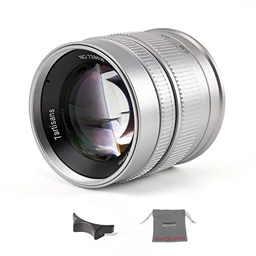 7Artisans 55mm F1.4 objectif Sony E argent manuel