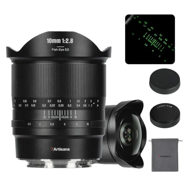 7Artisans 10mm F2.8 II fisheye objectif Nikon Z 185°