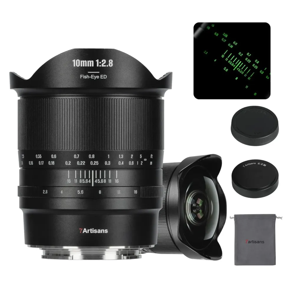 7Artisans 10mm F2.8 II fisheye objectif Nikon Z 185°