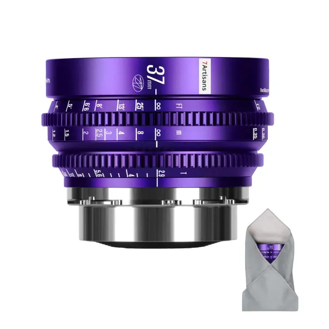 7Artisans Floral Bloom 37mm T2.9 objectif cinéma PL violet