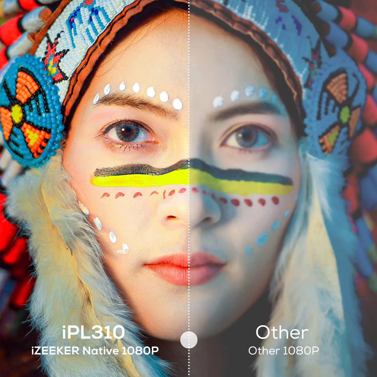 iZeeker iPL310 vidéoprojecteur 1080P WiFi 5G