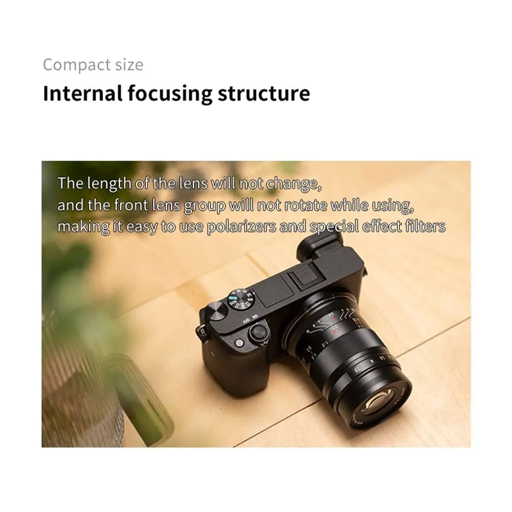7Artisans 60mm F2.8 II Objectif Macro Sony E APS-C