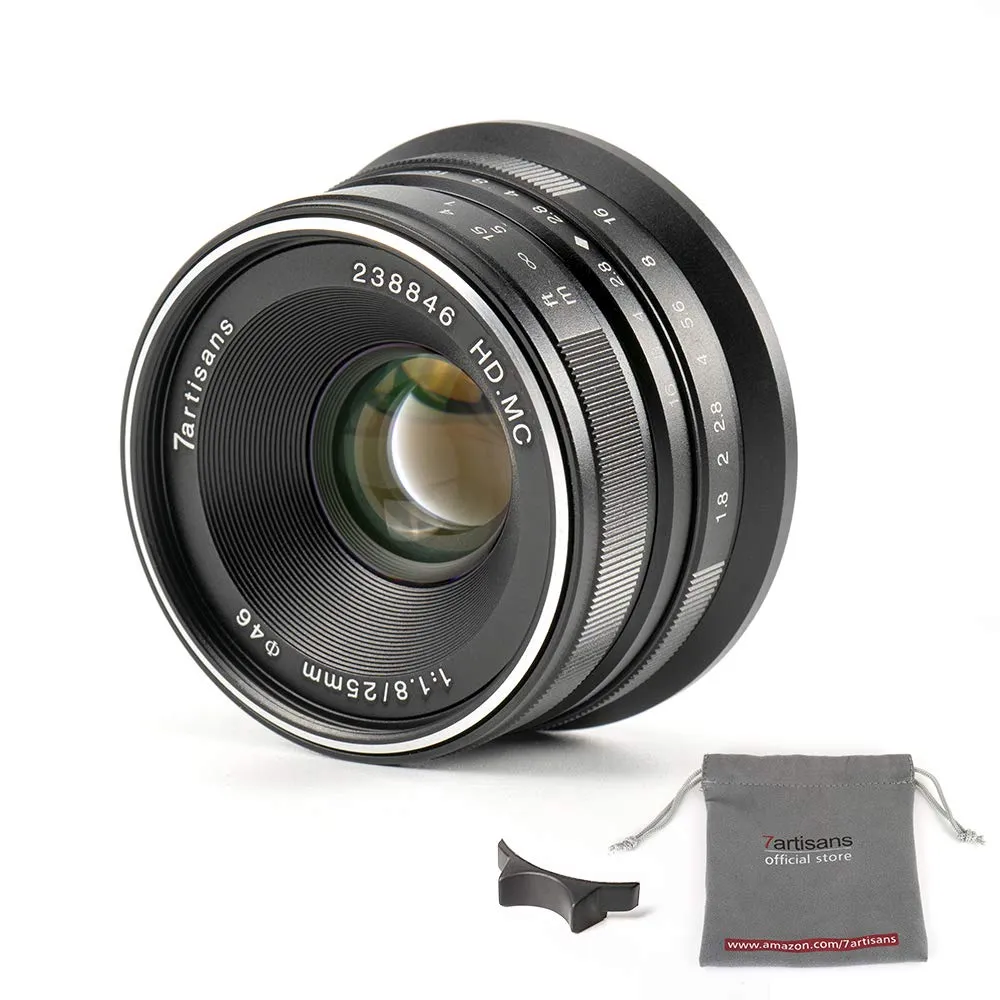 7Artisans 25mm F1.8 objectif Sony E noir manuel