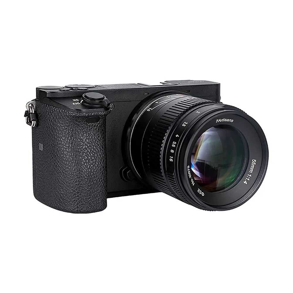 7Artisans 55mm F1.4 II objectif Sony E portrait APS-C