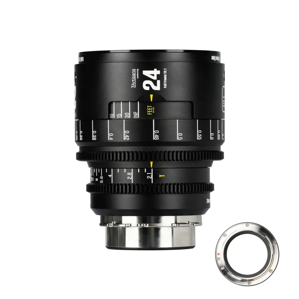 7Artisans Infinte 24mm T2.1 objectif cinéma PL noir plein format