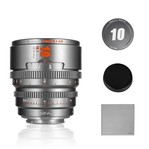 7Artisans Hope 10mm T2.1 objectif cinéma Micro 4/3 gris titane