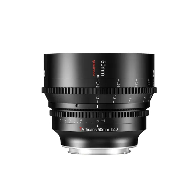 7Artisans Spectrum 50mm T2.0 objectif cinema Sony E plein format