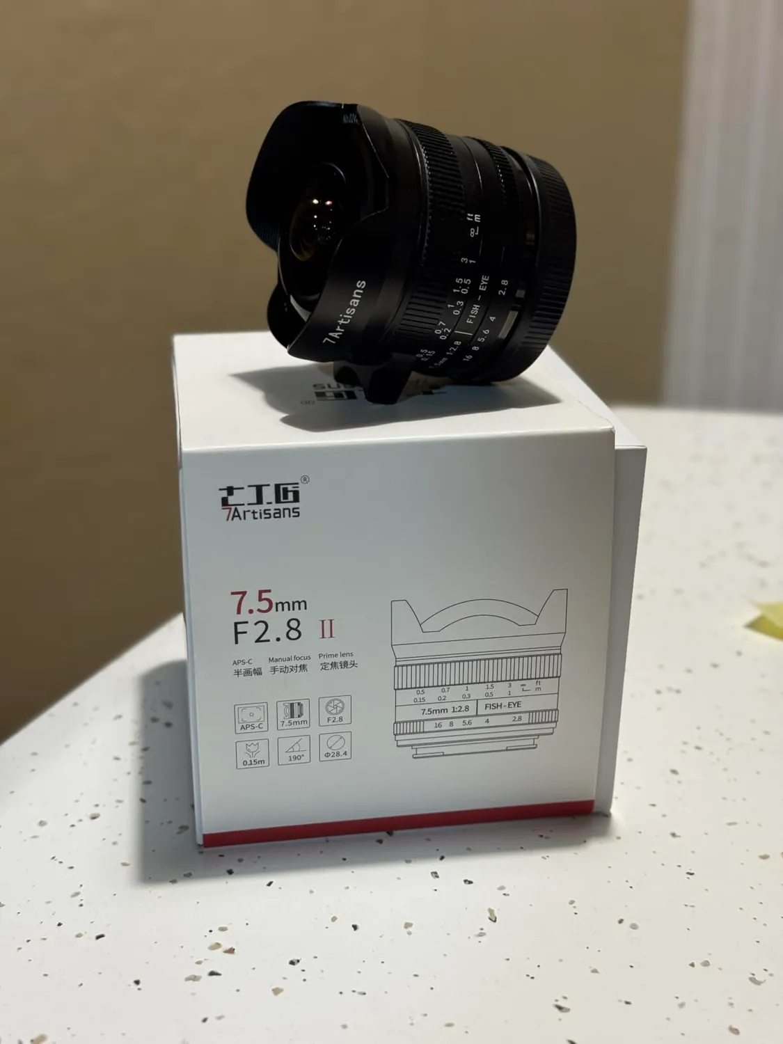 7Artisans 7,5mm f2.8 Mark II objectif fisheye Sony E