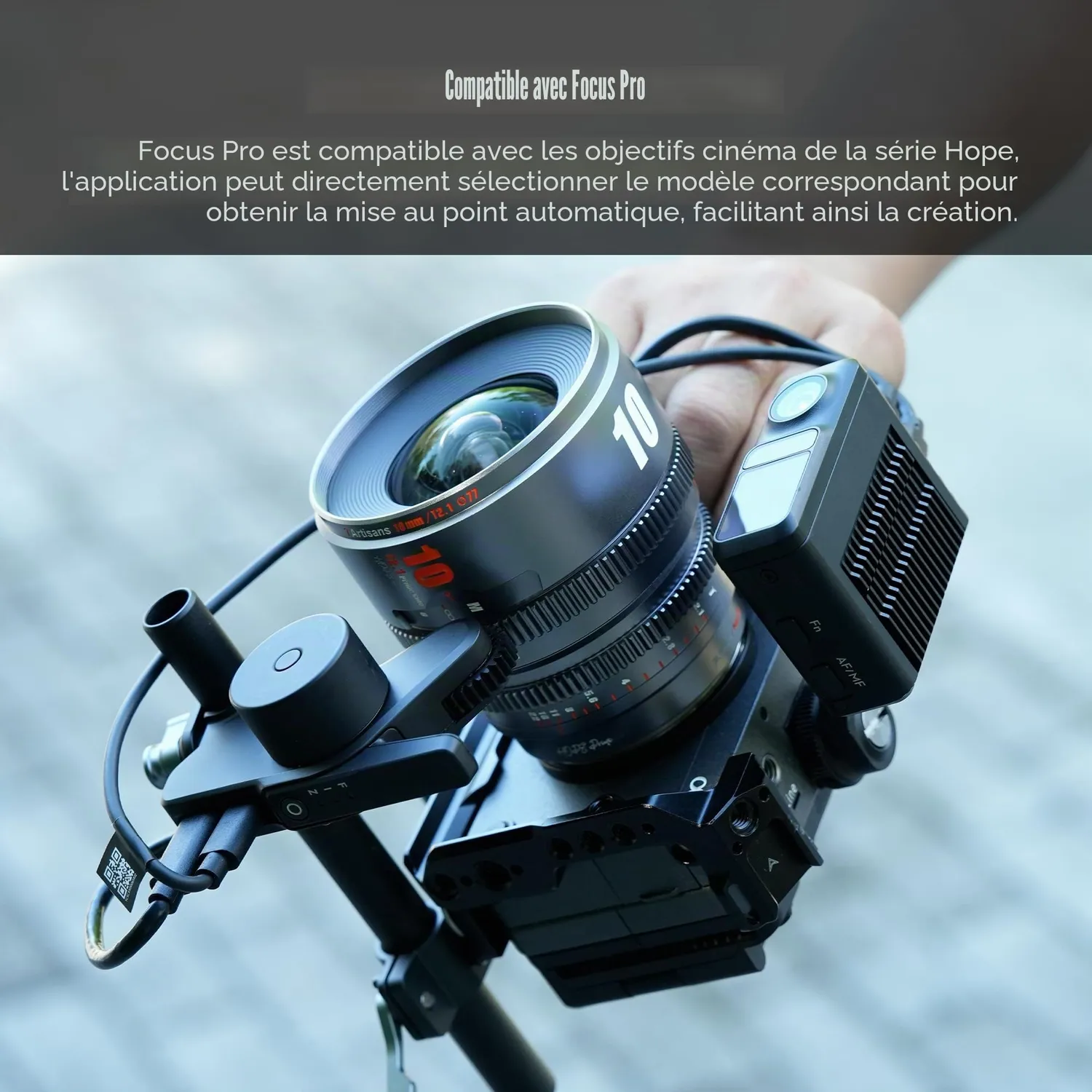 7Artisans Hope 50mm T2.1 objectif cinéma Canon RF-S S35 noir