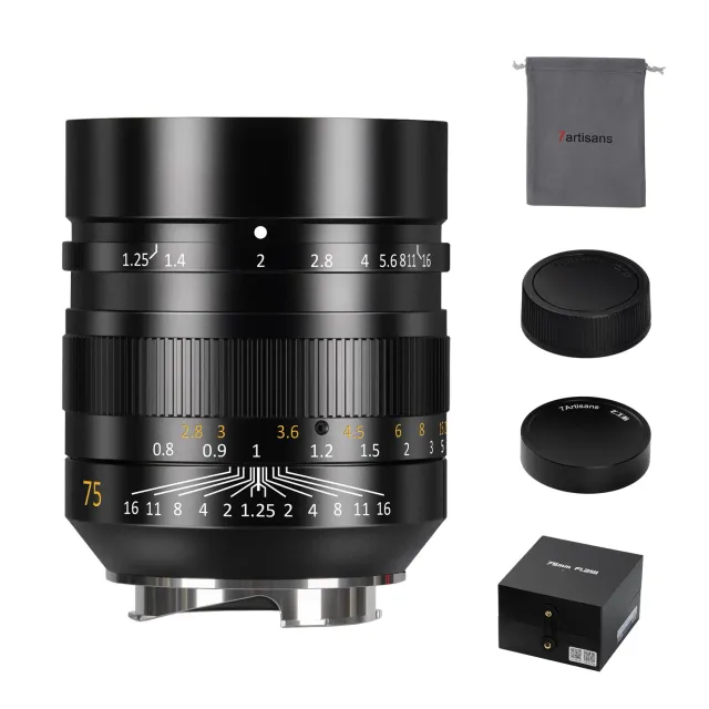 7Artisans 75mm F1.25 II objectif Leica M