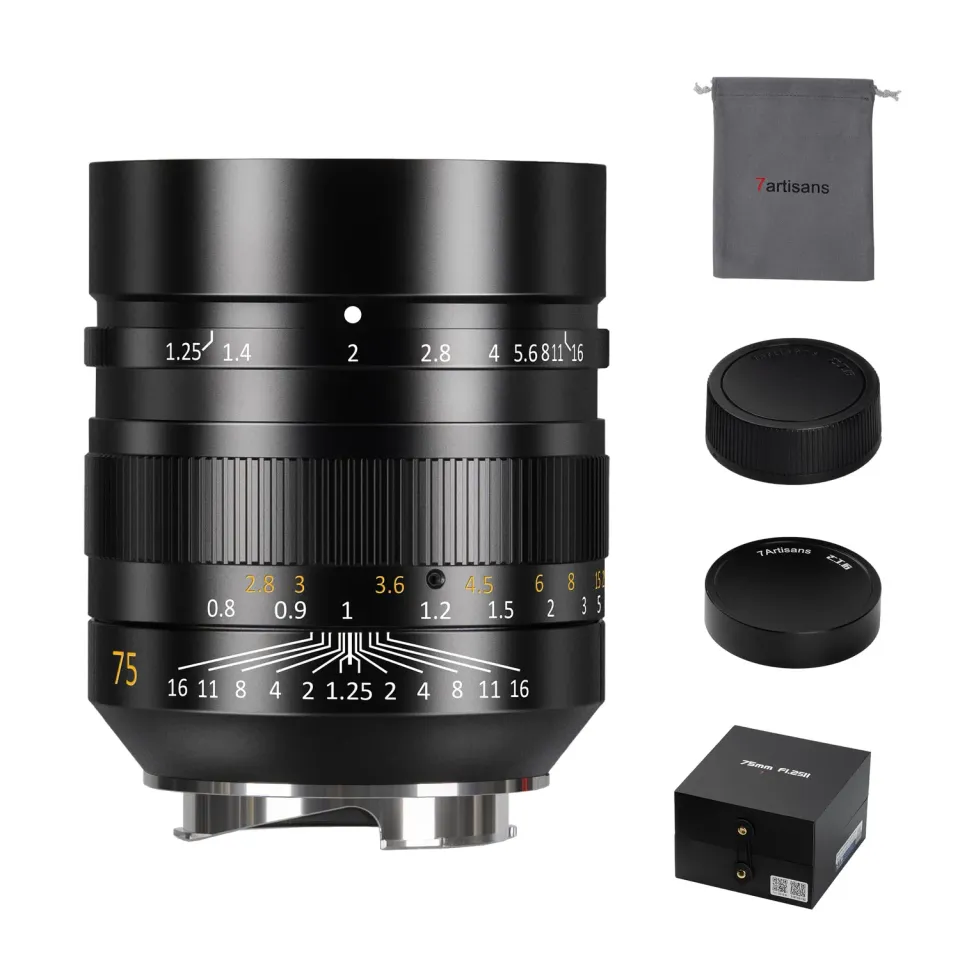 7Artisans 75mm F1.25 II objectif Leica M