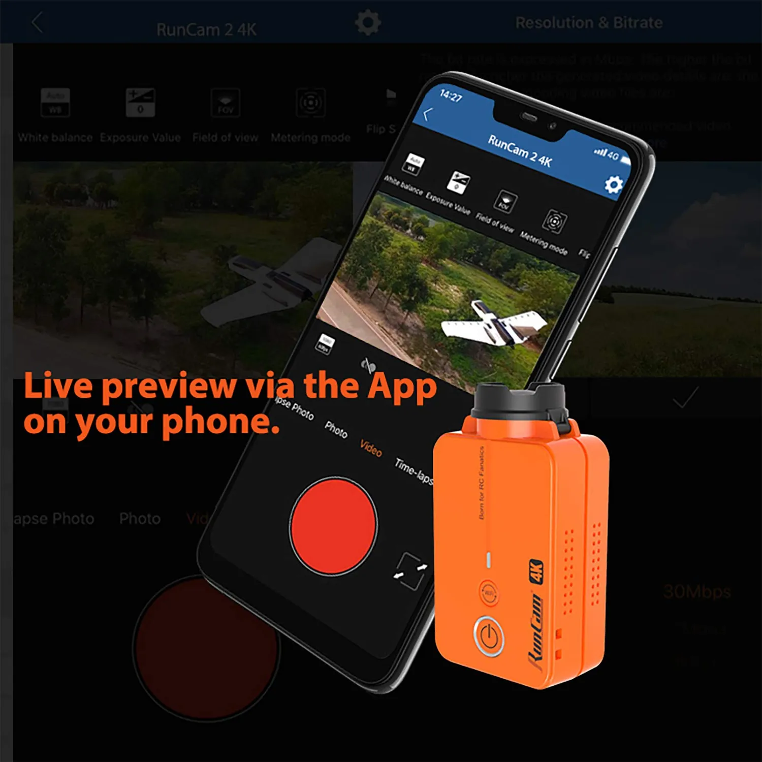 RunCam RunCam 2 4K caméra action FPV + carte 128 Go