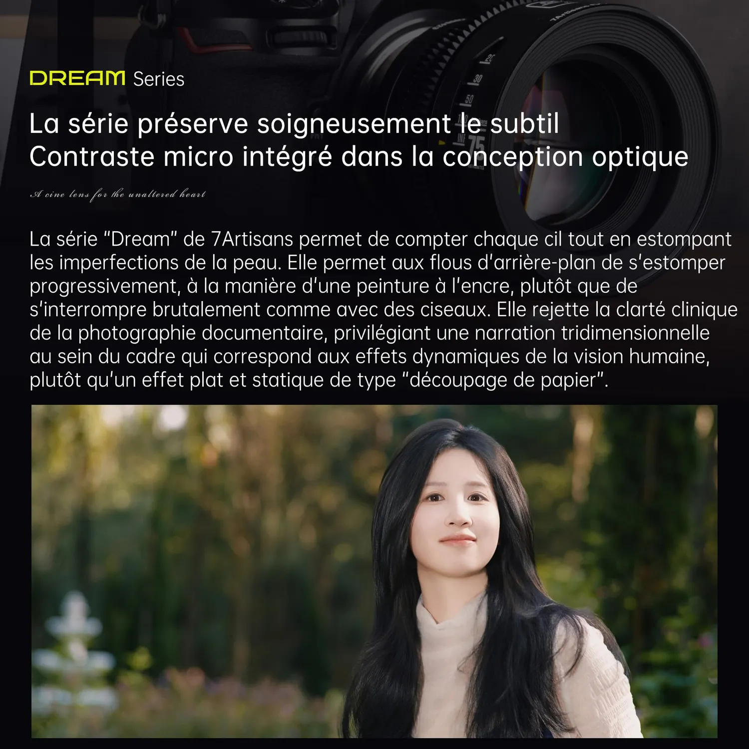 7Artisans Dream 35mm T1.5 objectif cinéma E plein format