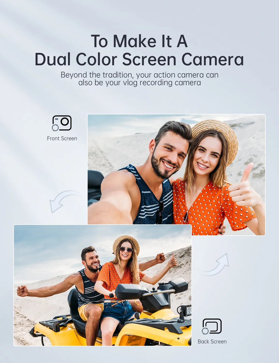 WOLFANG GA420 Caméra sport 4K60 24MP kit complet