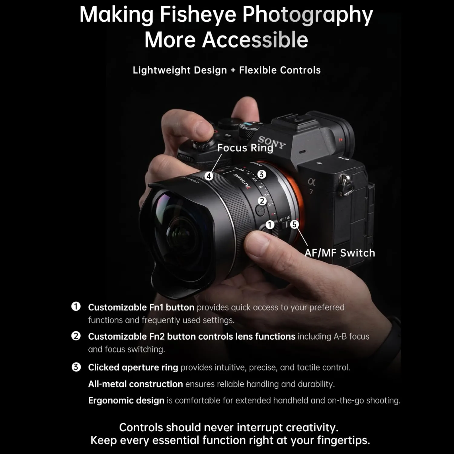 7Artisans AF 10mm F2.5 MAX objectif monture L fisheye