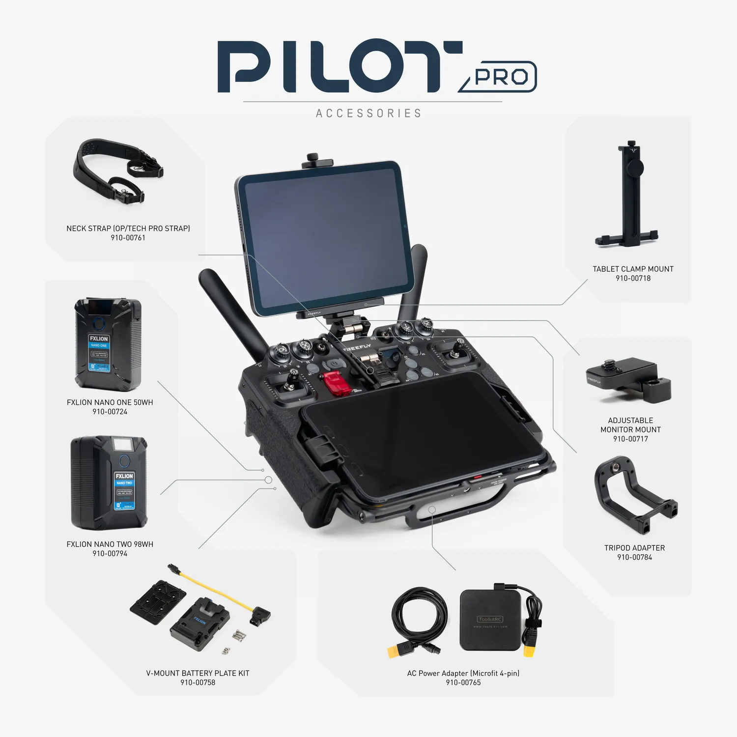 Freefly Pilot Pro kit pièces détachées terrain Herelink