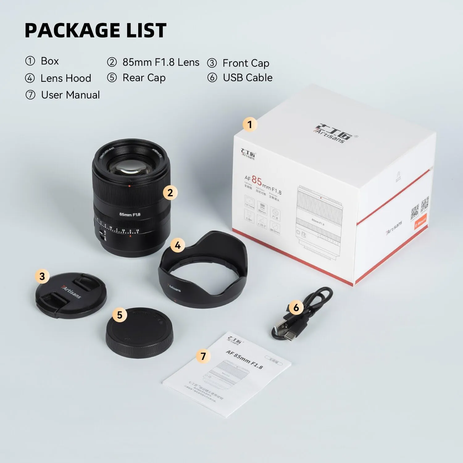 7Artisans AF 85mm F1.8 objectif Sony E portrait plein format