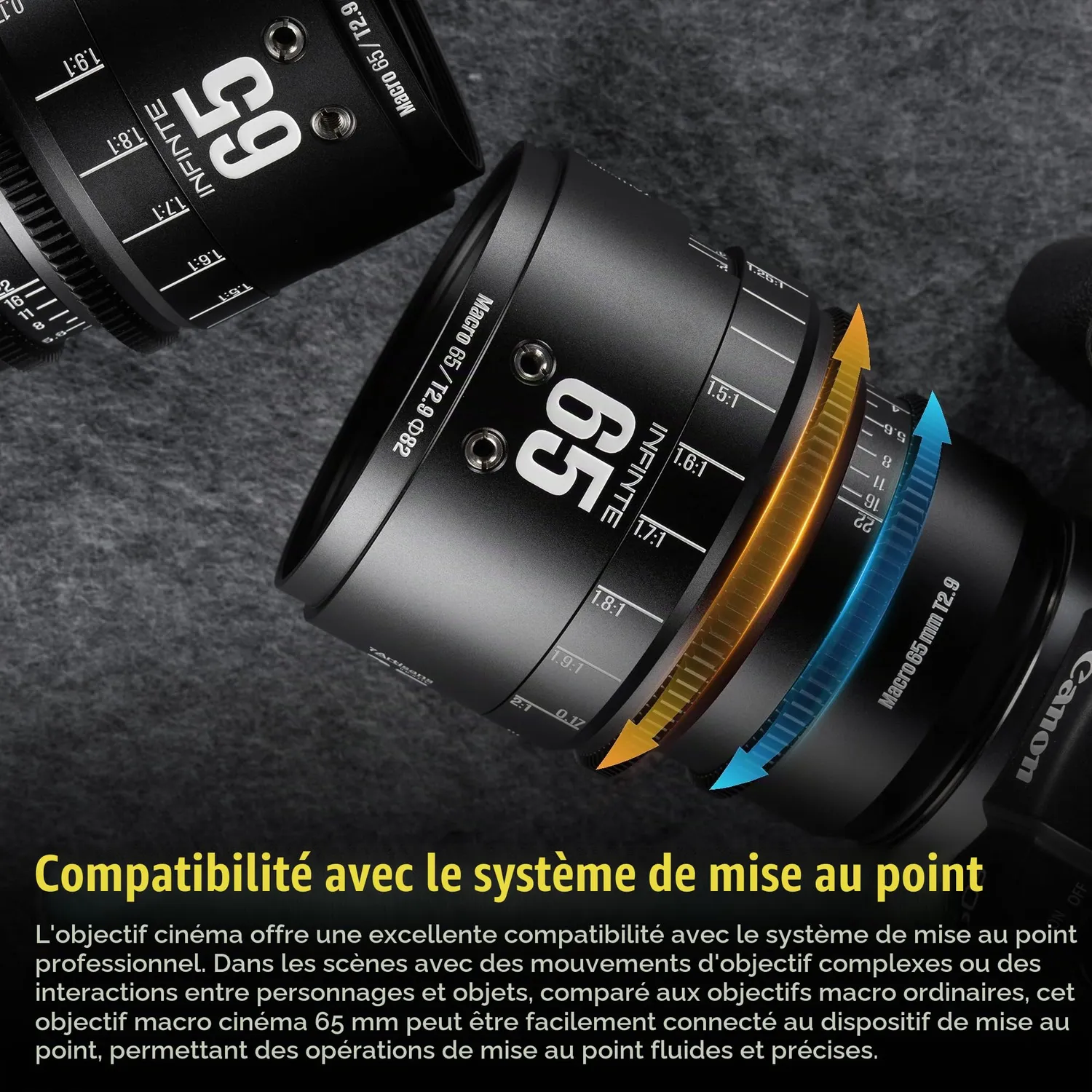 7Artisans Infinite MF65mm T2.9 objectif cinéma monture Sony E macro 2x