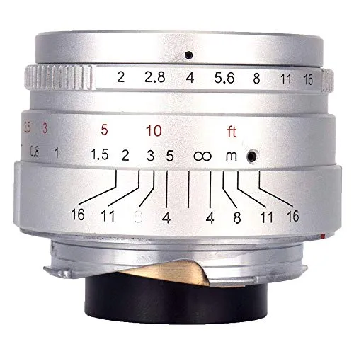 7Artisans 35mm F2.0 objectif Leica M argent focale fixe