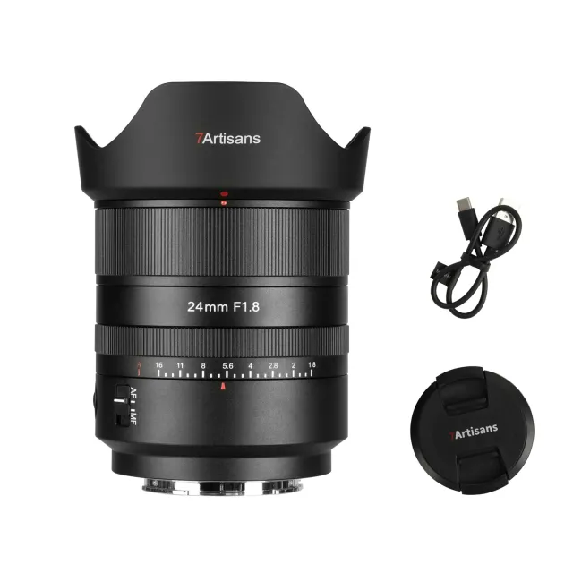 7Artisans AF 24mm F1.8 objectif autofocus Sony E plein format