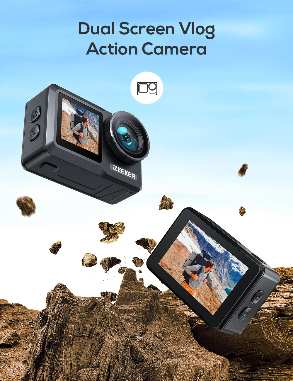iZeeker iA800 caméra d'action 6K 30fps
