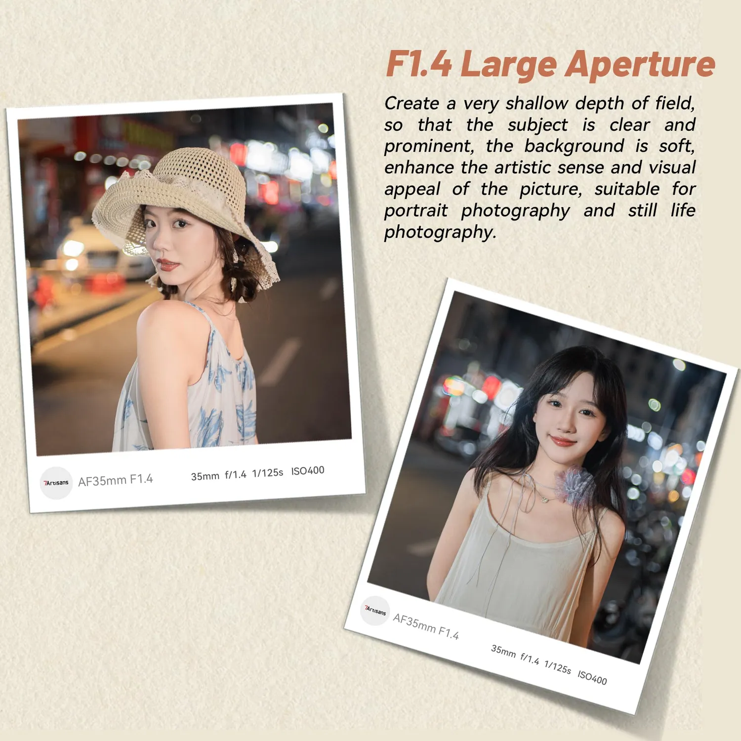 7Artisans 35mm F1.4 objectif autofocus Fuji X lumineux