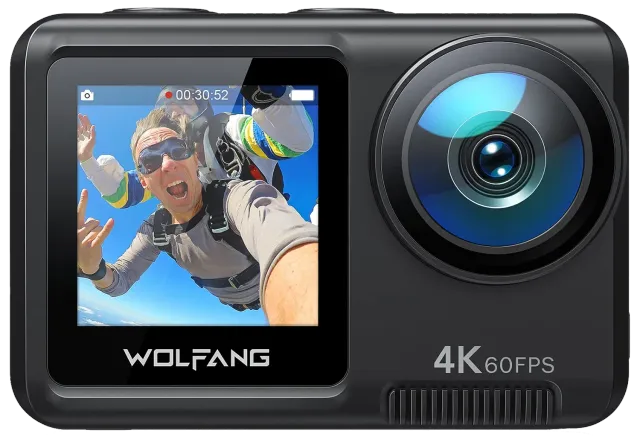 WOLFANG GA420 Caméra sport 4K60 24MP kit complet