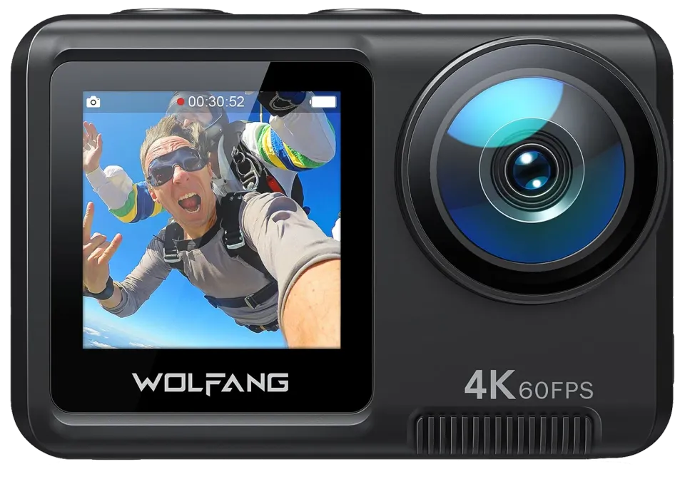 WOLFANG GA420 Caméra sport 4K60 24MP kit complet