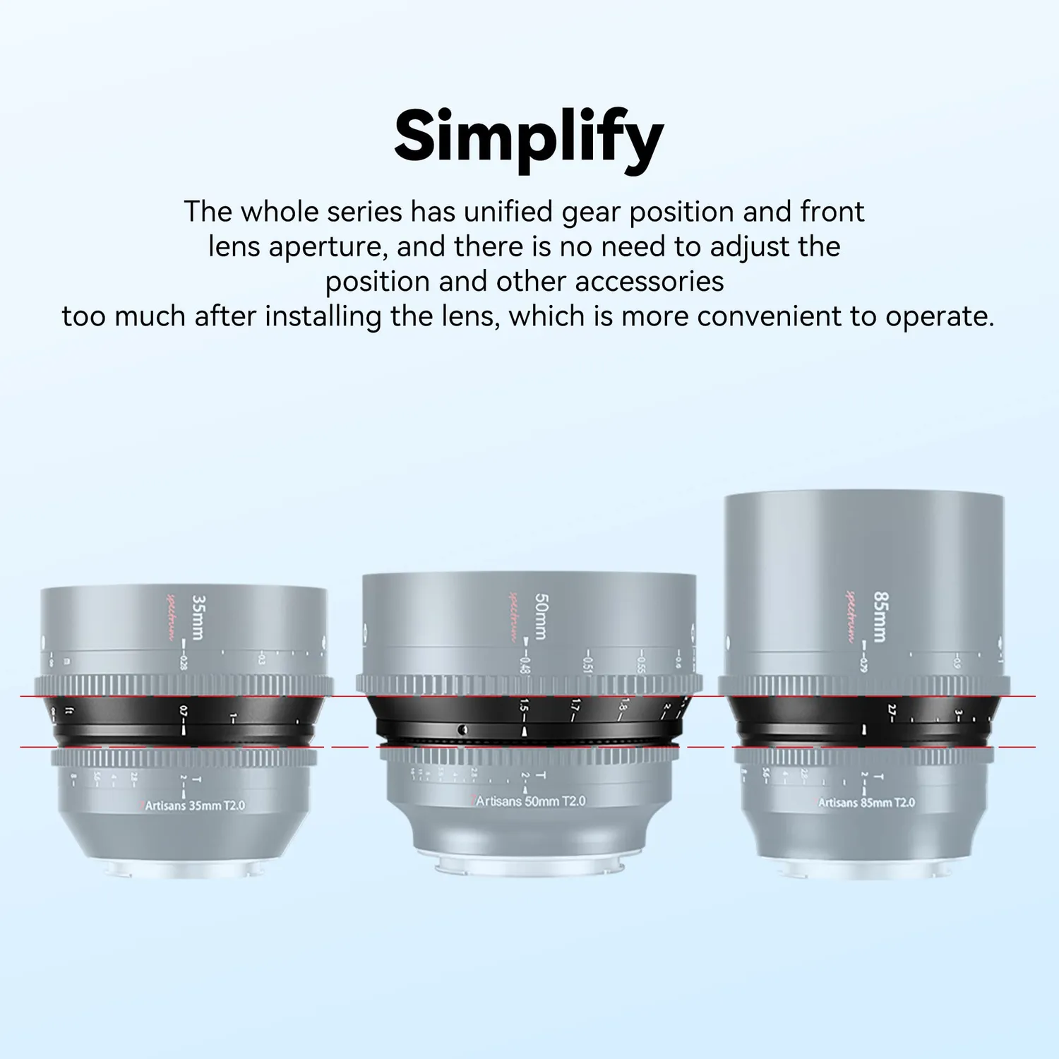 7Artisans Spectrum 85mm T2.0 Objectif Cinéma RF Noir