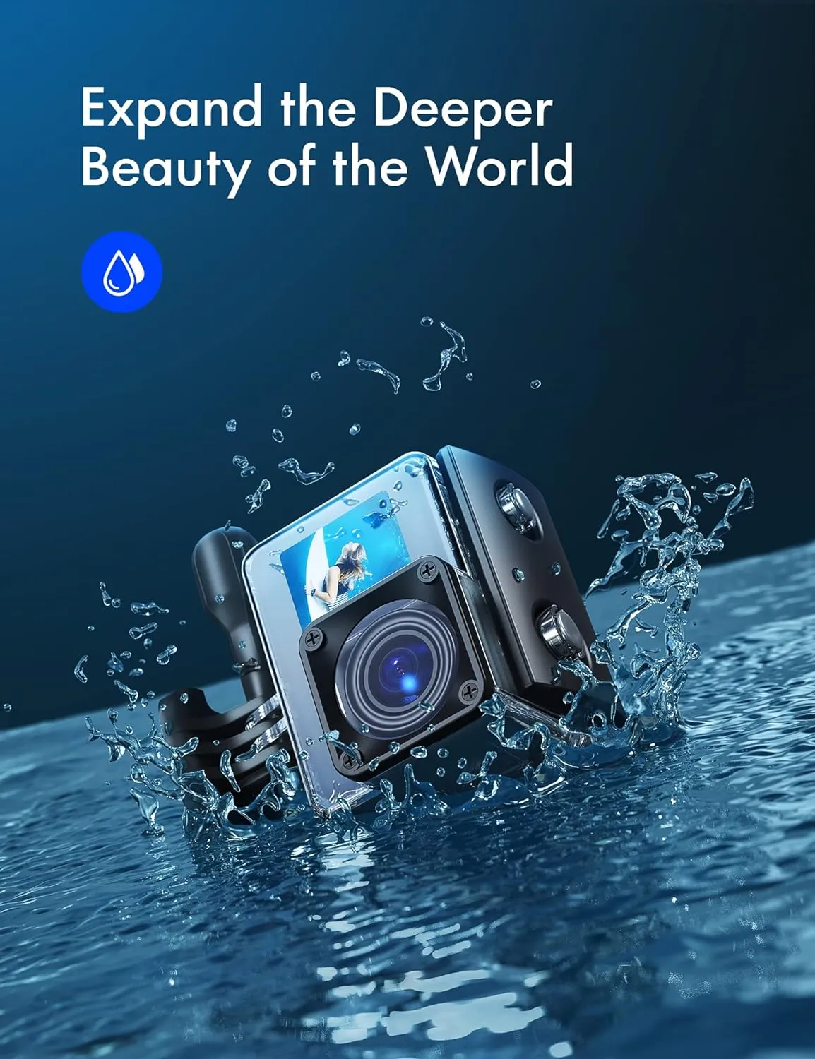 Wolfang GA200 caméra action 4K double écran étanche