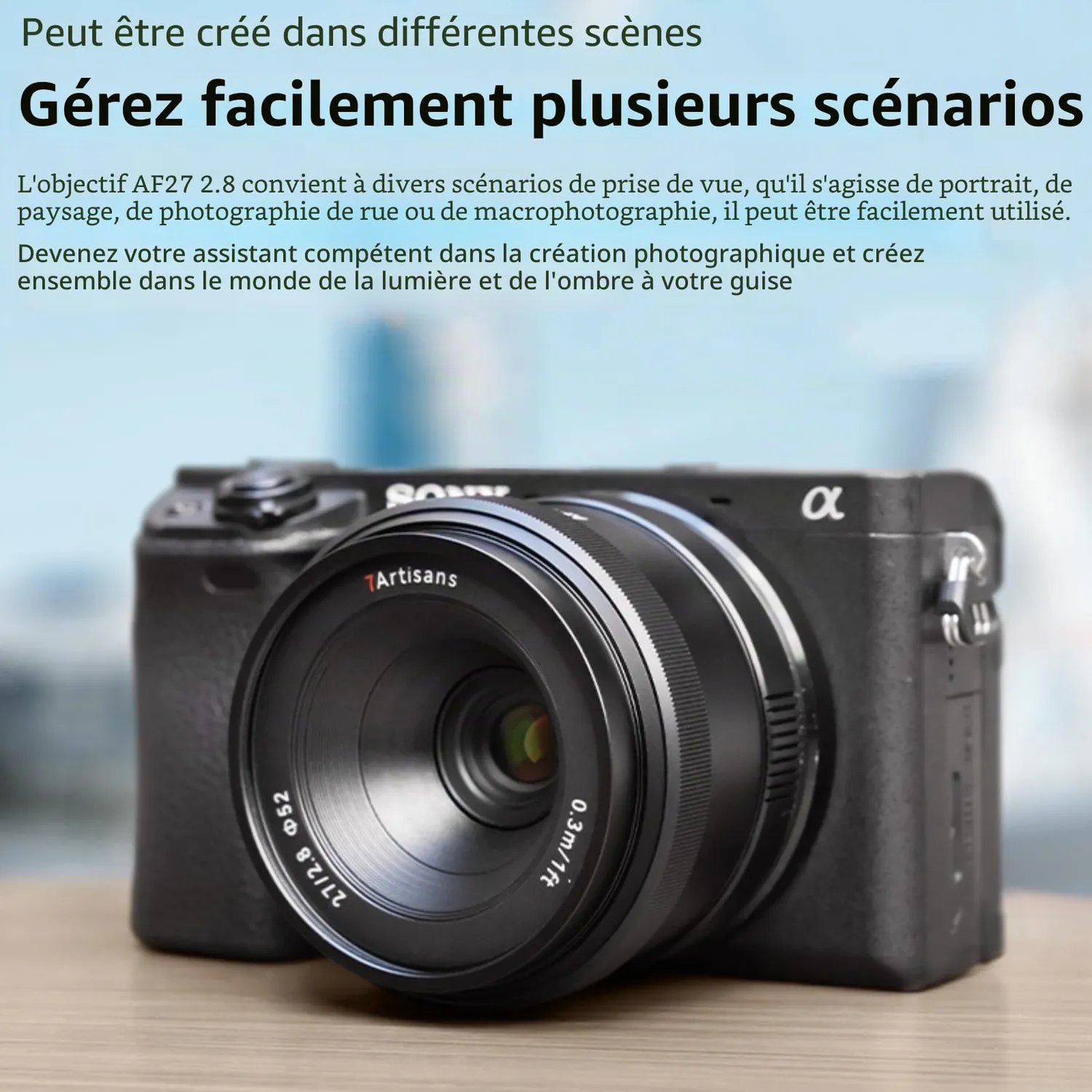 7artisans AF 27mm F2.8 objectif Sony E autofocus