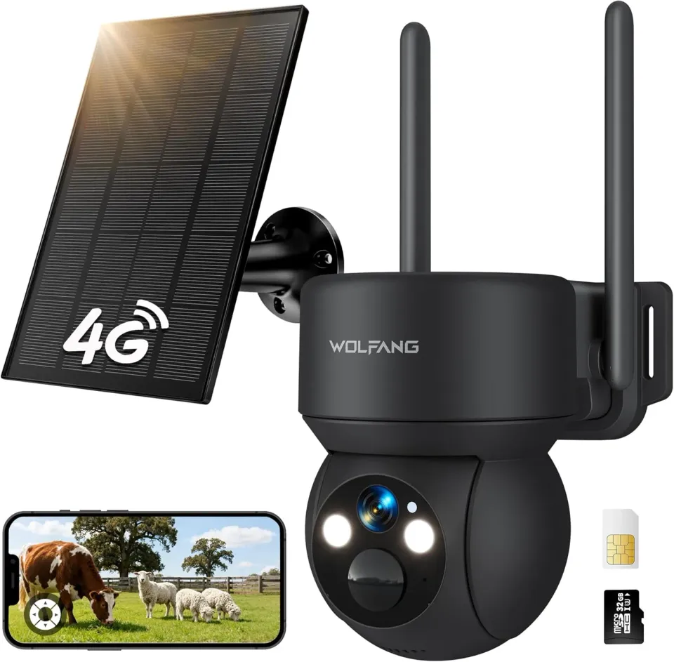 Wolfang WT08 caméra chasse solaire 4G 2K 360°