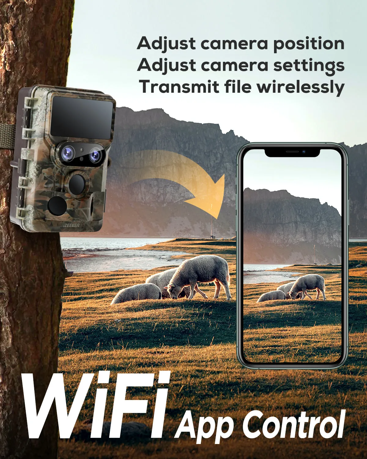 iZeeker iG600 caméra de chasse 4K double objectif