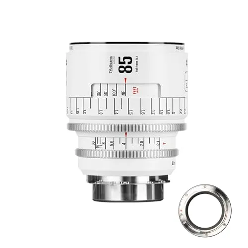 7Artisans INFINTE 85mm T2.1 objectif cinéma PL blanc portrait