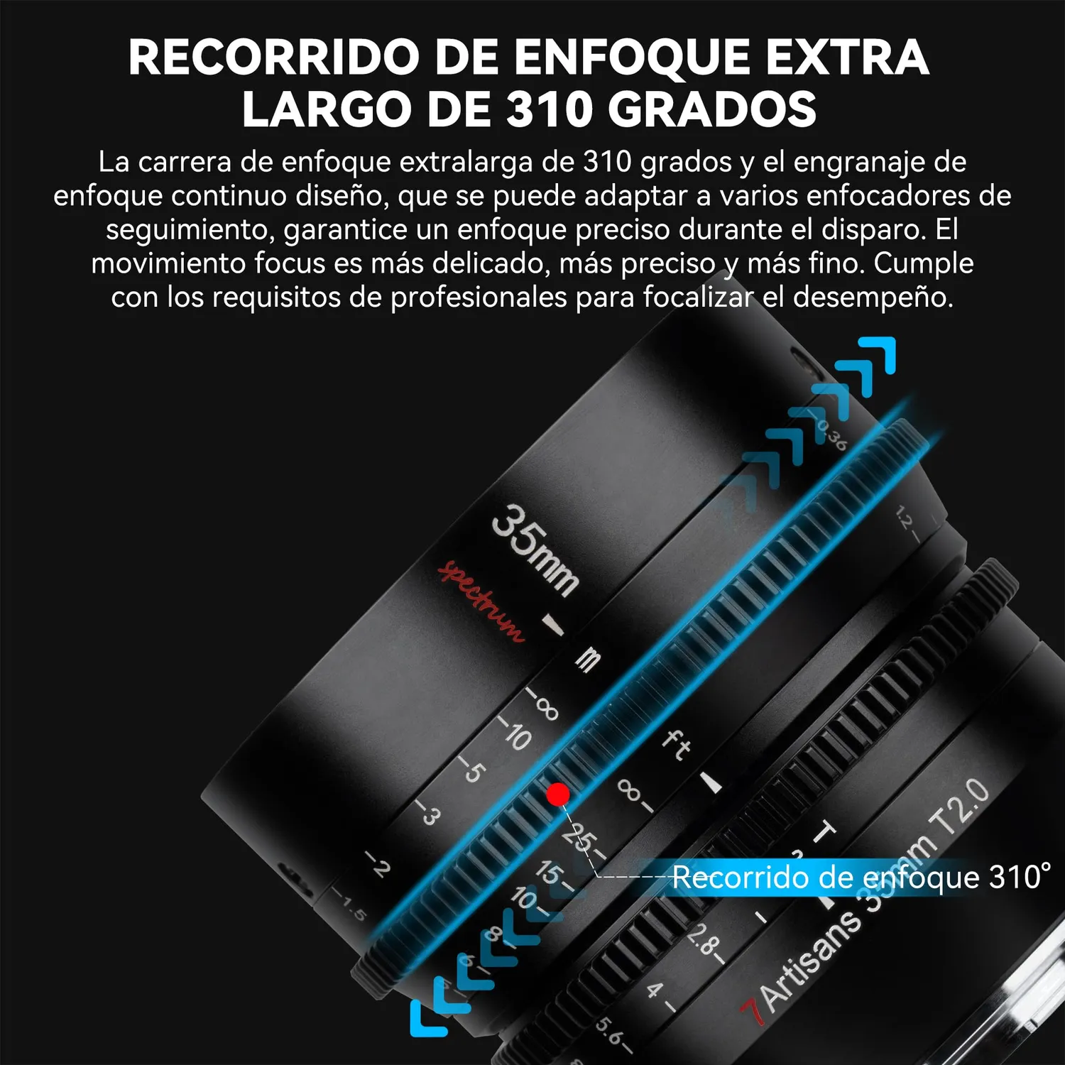 7Artisans Spectrum 35mm T2.0 objectif cinema monture L