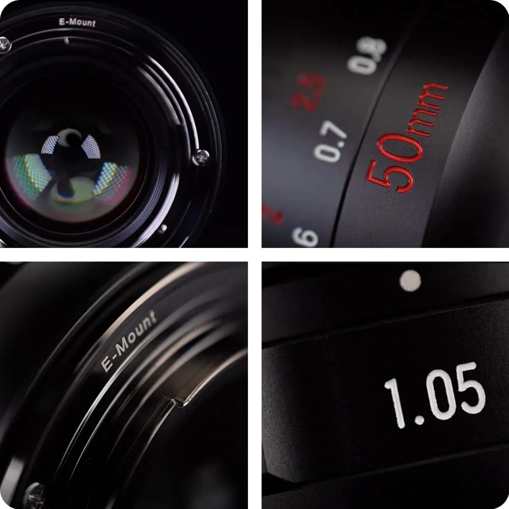 7Artisans 50mm F1.05 objectif manuel monture L grande ouverture