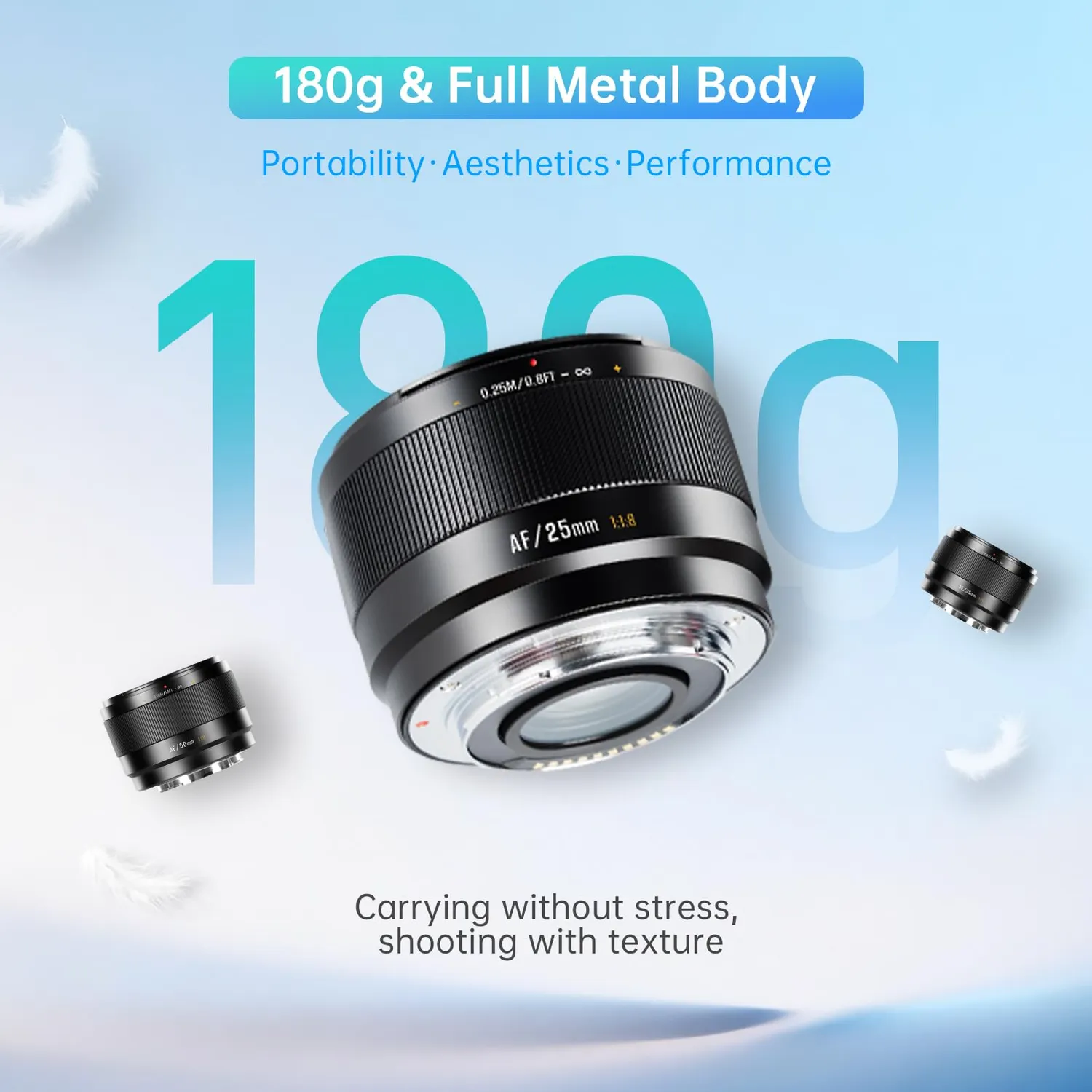 7Artisans AF 50mm F1.8 Objectif Sony E APS-C Autofocus