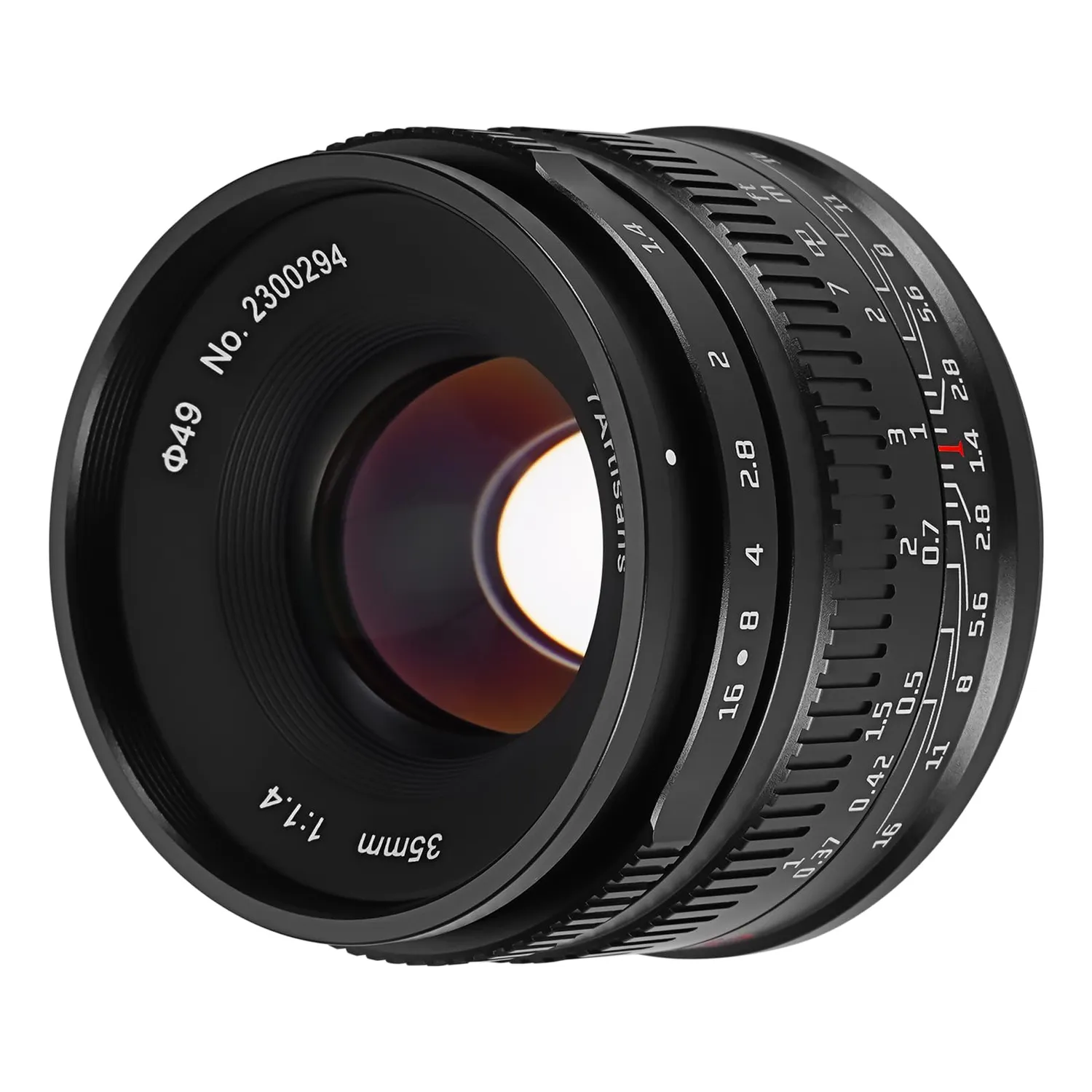 7Artisans 35mm F1.4 II objectif Fuji X noir APS-C