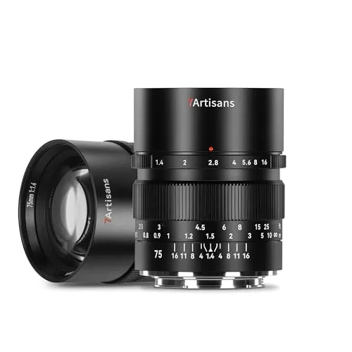 7Artisans 75mm F1.4 objectif portrait Sony E plein format