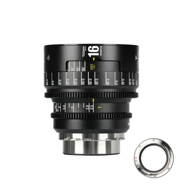 7Artisans INFINTE 16mm T2.5 objectif cinéma PL noir grand-angle