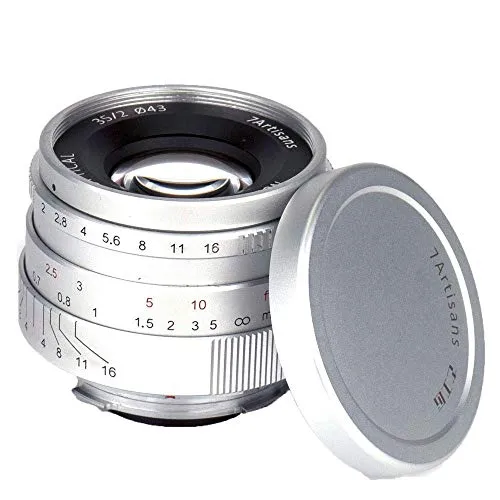 7Artisans 35mm F2.0 objectif Leica M argent focale fixe