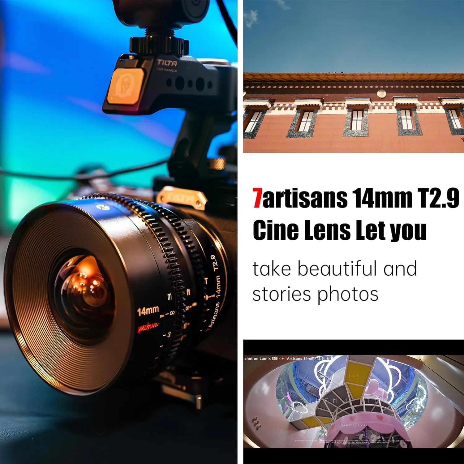 7Artisans Spectrum 14mm T2.9 objectif cinéma Sony FE plein format